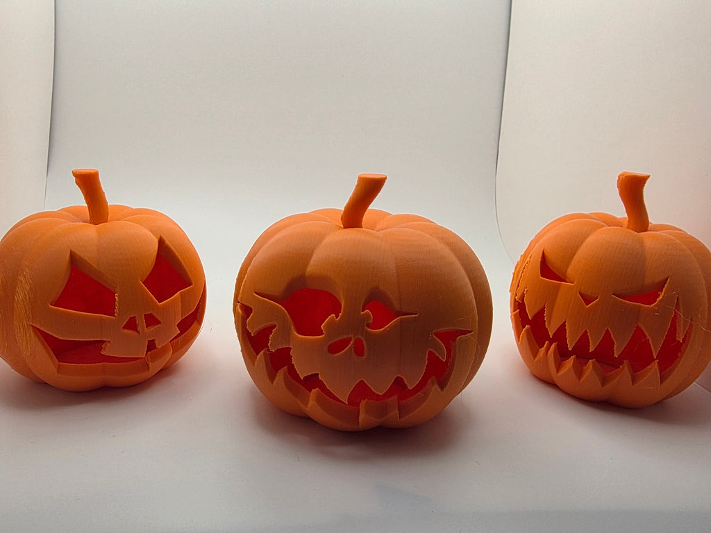 🎃 Lot de 6 citrouilles d’Halloween lumineuses –
