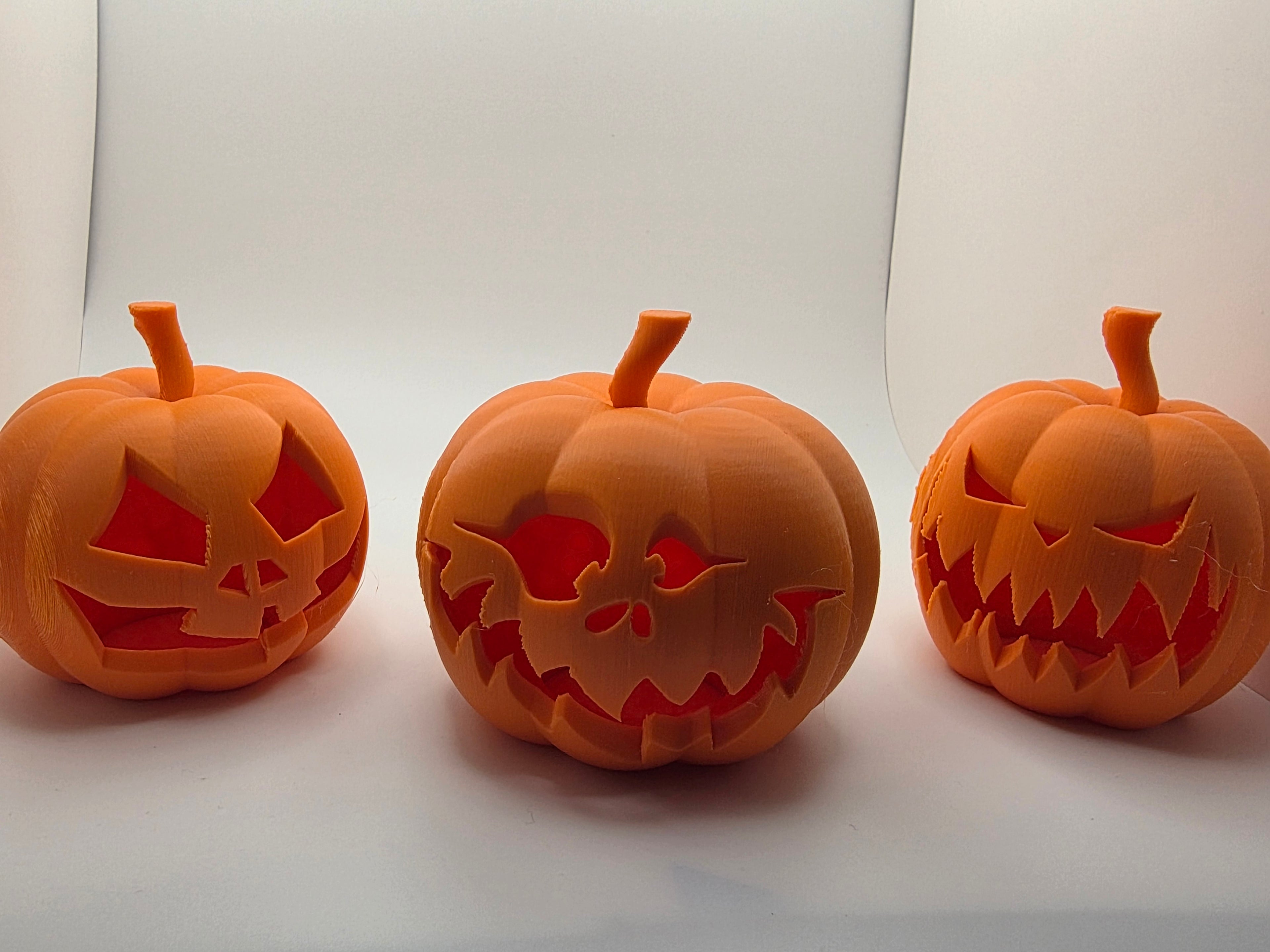 🎃 Lot de 6 citrouilles d’Halloween lumineuses –